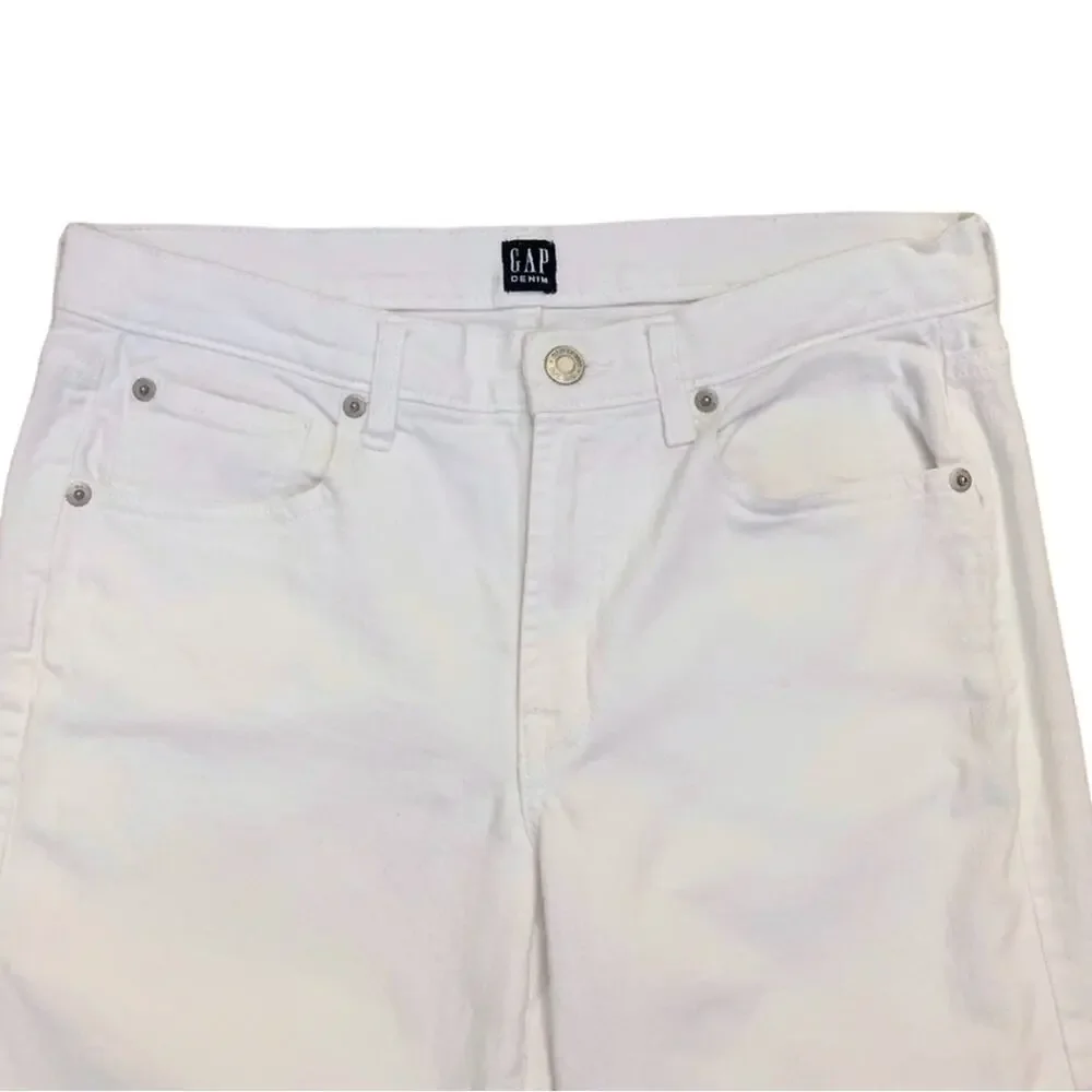Gap White Wash True Skinny Jeans Size 29 Stretch Fitted Denim Coastal Summer - Picture 3 of 9